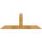Ekena Millwork Portland Rough Sawn Timber Gable Bracket, Western Red Cedar, 48"W x 18"H x 2"D x 4"F, 9/12 Pitch GBW048X18X0204POR00RWR - alternate 1